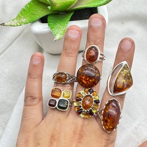 Baltic Amber 925 Sterling Silver Natural Gemstone Elegant Ring Jewelry ~ Handmade Jewelry ~ All Designer Ring ~ Gift For Anniversary