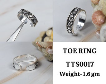 Silver Designer Toe Ring 925 Sterling Silver Adjustable Plain Toe Ring Jewelry ~ Toe Ring ~ Handmade Jewelry ~ Gift For Christmas