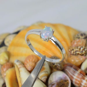 Ethiopian Opal 925 Sterling Silver Gemstone Elegant Ring ~ Natural Stone ~ Handmade Jewelry ~October Birthstone ~ Gift For Anniversary