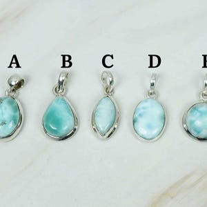 Natural Blue Larimar 925 Sterling Silver Larimar Gemstone Pendant, Handmade Jewelry, Pretty  Pendant, Gift For Valentine Day