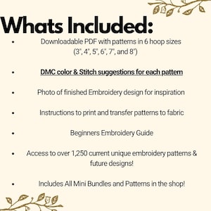 WHOLE shop Hand Embroidery Patterns Bundle, 1250+ DIY Embroidery Designs, Instant Download PDF, Lifetime Access, Current and Future Designs image 3