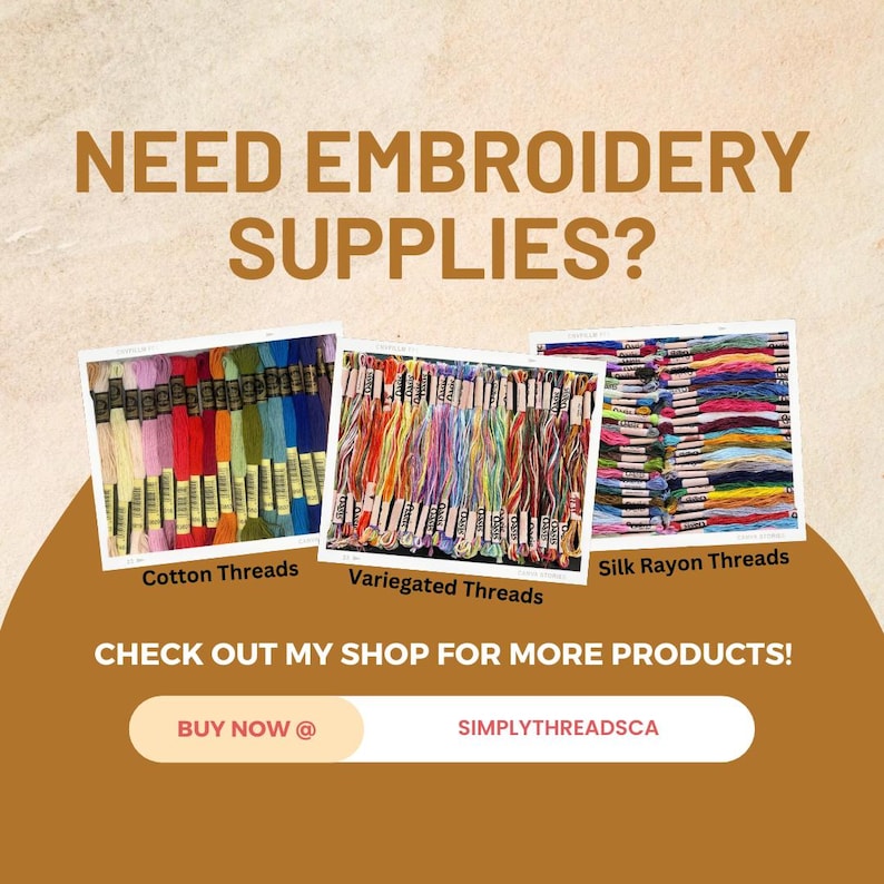 Need Embroidery Supplies? Check out shop for more products