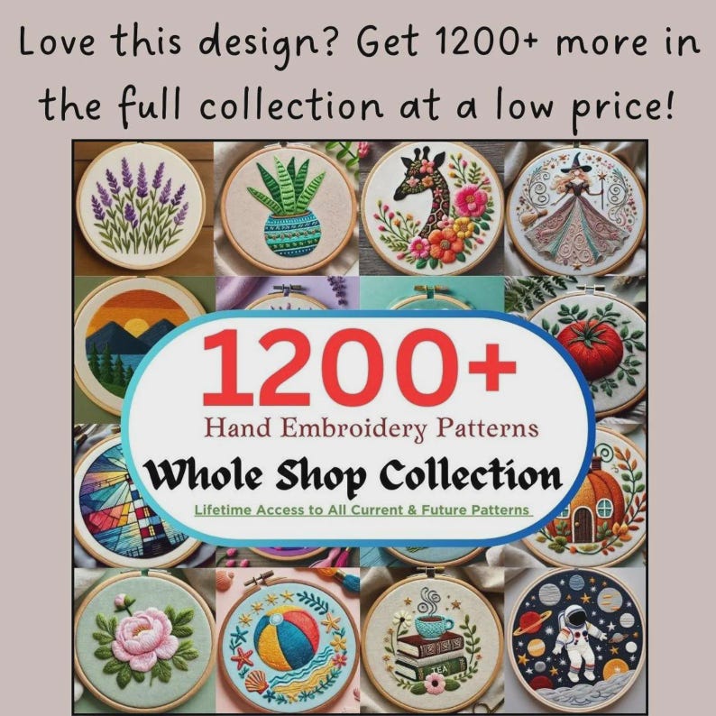 Pizza Shop Embroidery Pattern, Whimsical Hand Embroidery PDF, Cozy Cafe Stitching Design, DIY Food-Themed Hoop Template for Pizza Lovers image 8