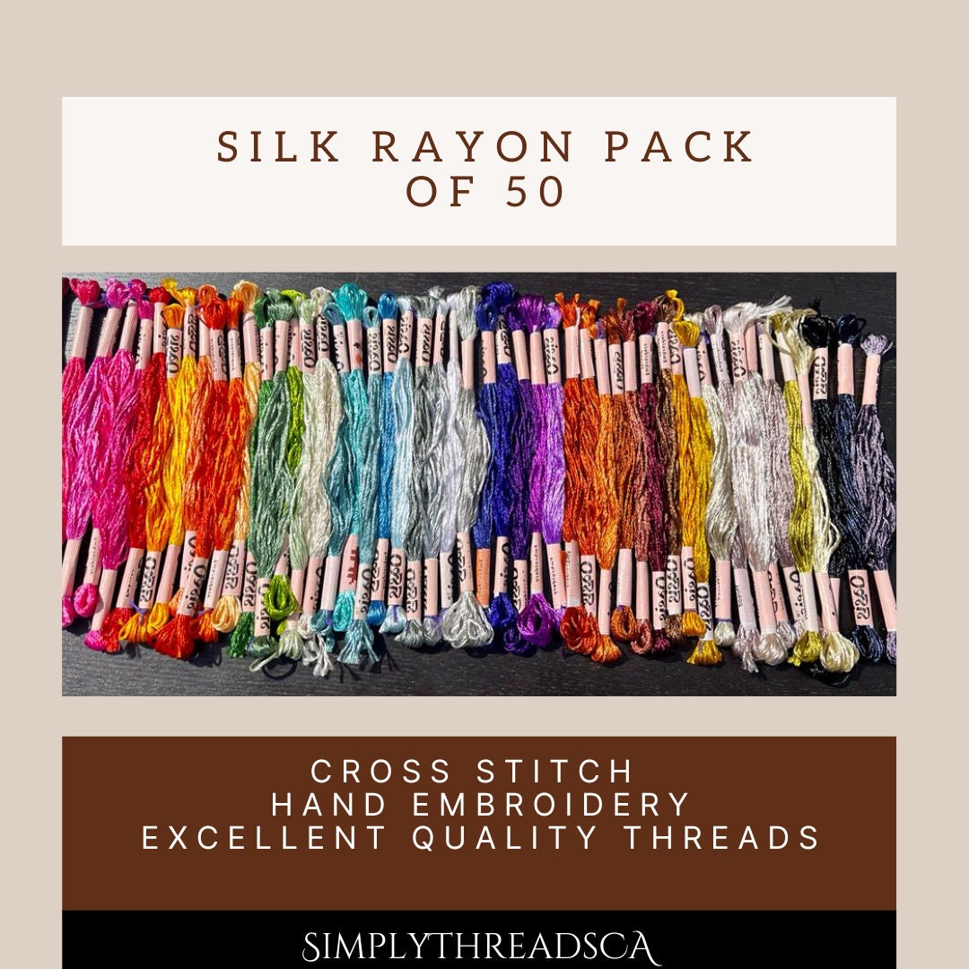 9 Pieces Metallic Embroidery Skein Threads Multi-Color Embroidery Floss Glitter Embroidery Thread Cross-Stitch Polyester Thread for Friendship