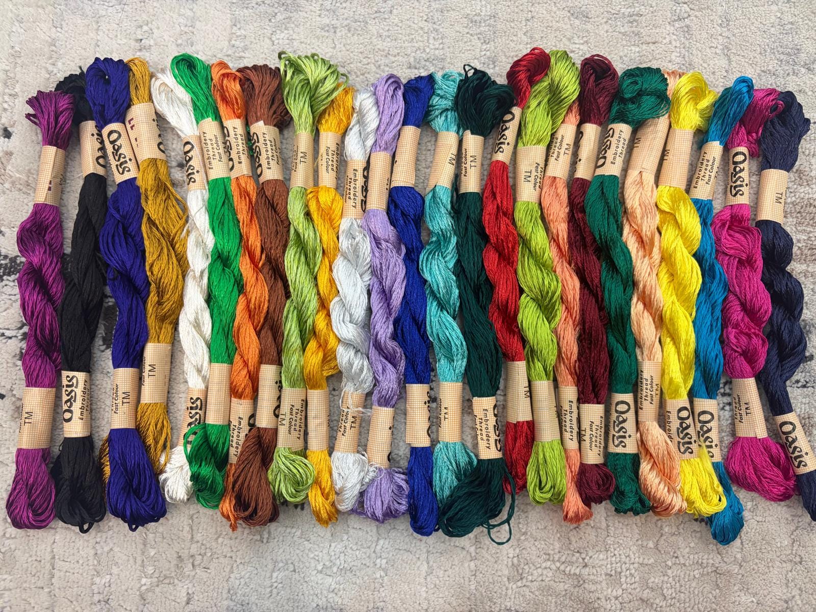 Silk Rayon: Pack of 25 Large Threads ~ Hand Embroidery Floss
