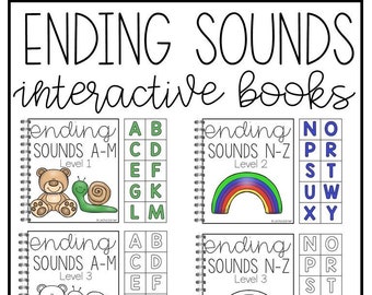 Ending Sounds Interactive Book for Special Education