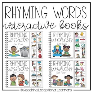 Rhyming Words Interactive Book for Special Education