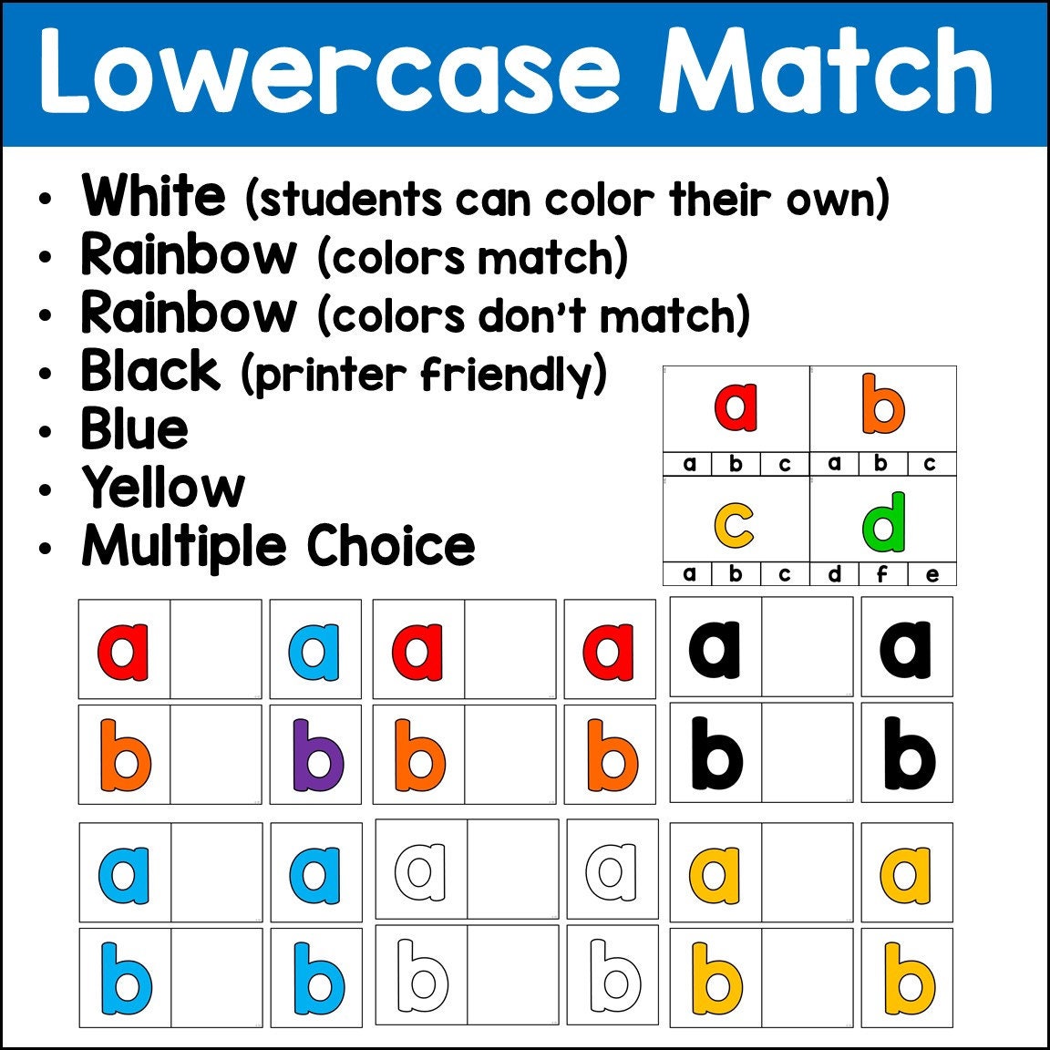 Alphabet Matching Task Cards - Etsy