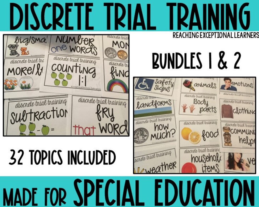 Discrete Trial Training Bundle Etsy
