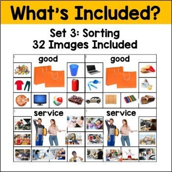 Goods or Services Task Cards Special Education - Etsy