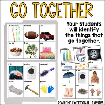 Things That Go Together File Folder Activity - Etsy