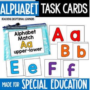 Alphabet Matching Task Cards