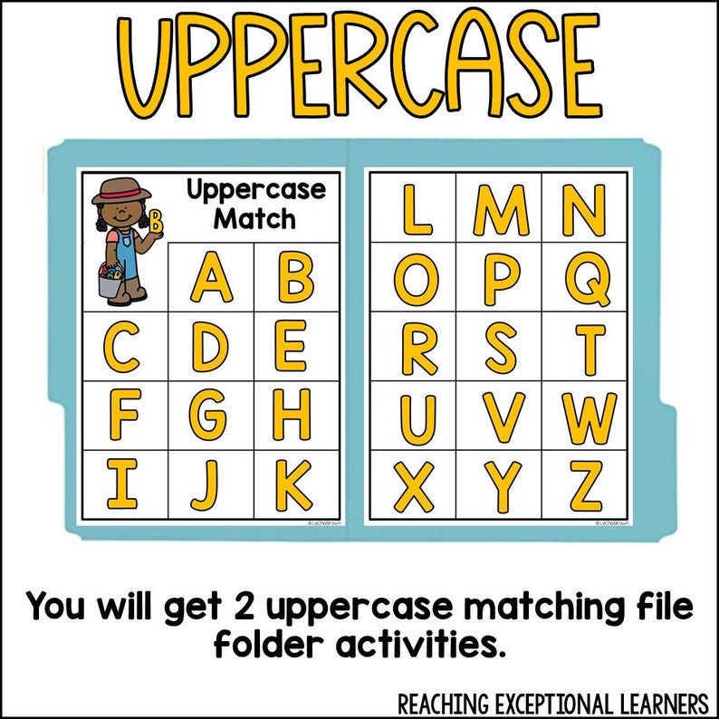 Alphabet File Folder Activities Etsy