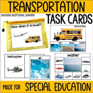 Transportation Task Cards Special Education
