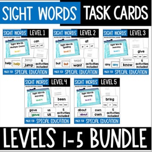 Sight Words Task Cards