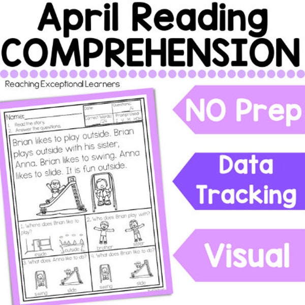 April Comprehension for Special Education