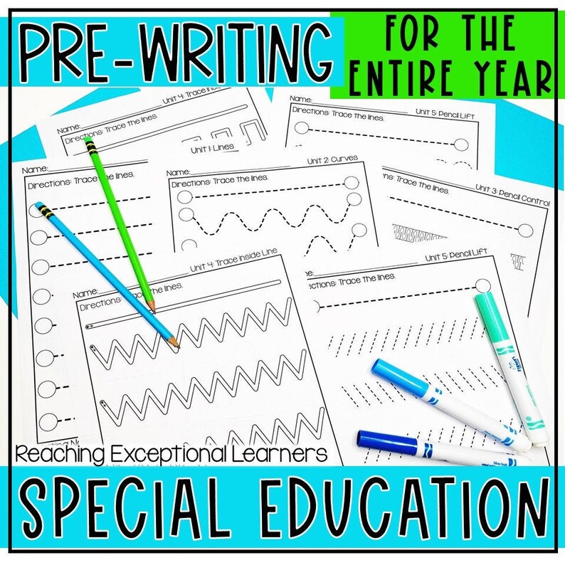 Prewriting Skills for Autism and Special Education Etsy