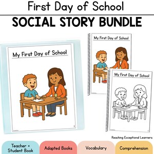 First Day of School Social Story for Special Education