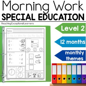 Morning Work Level 2 Special Education