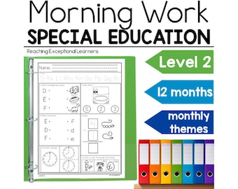 Morning Work Level 2 Special Education