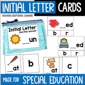 Initial Letter Task Cards