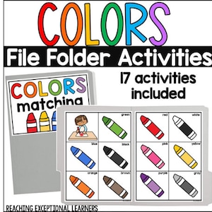 Color File Folder Activities