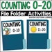 Counting to 20 File Folder BUNDLE - Etsy