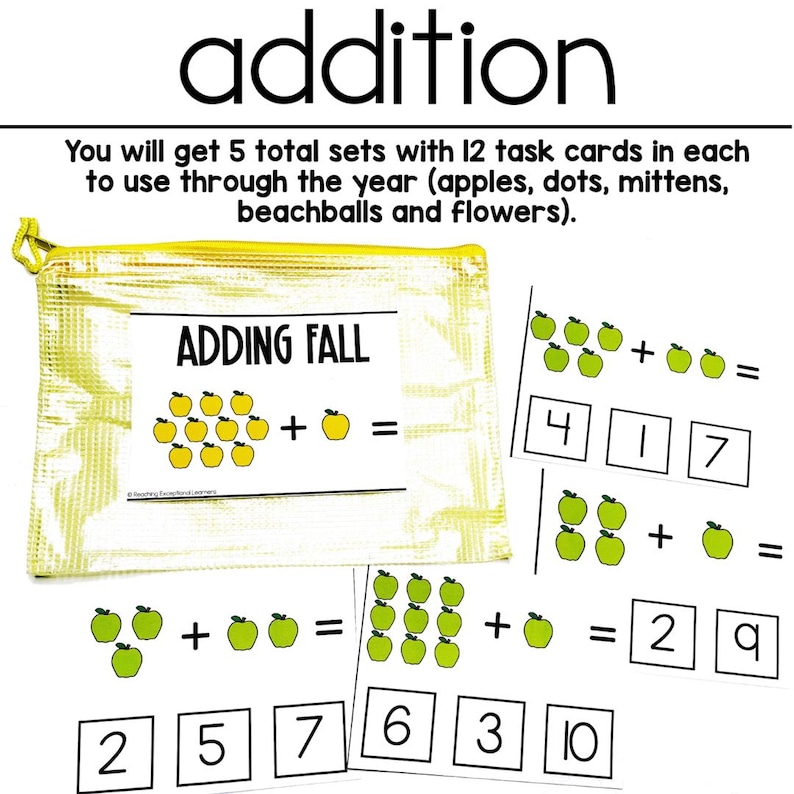 Math Task Boxes for Special Education image 5