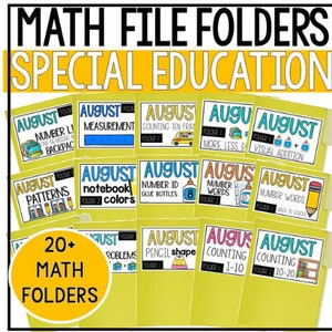 新学期の数学ファイルフォルダーバンドル