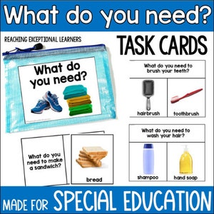 What Do You Need Task Cards
