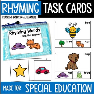 Rhyming Words Task Cards
