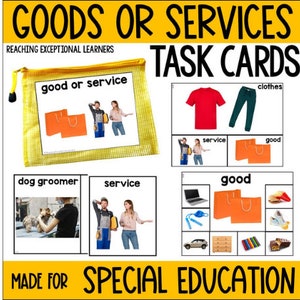 Carte attività per beni o servizi Educazione speciale