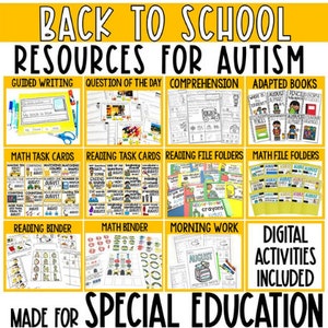 Back to School Resources for Autism and Special Education