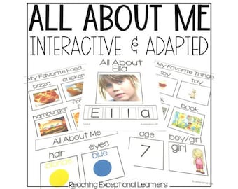 All About Me Book for Special Education