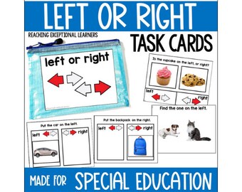 Linke oder rechte Aufgabenkärtchen