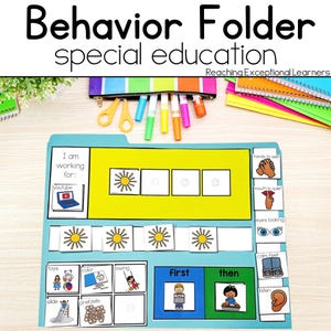 Behavior Folder for Autism and Special Needs
