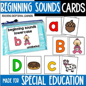 Beginning Sounds Task Card Set