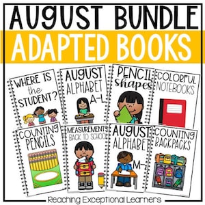 Back to School Adapted Books
