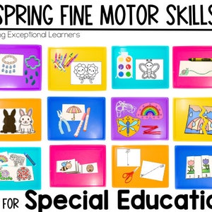 Spring Fine Motor Skill Task Boxes
