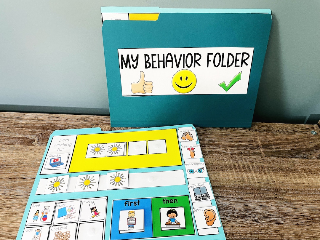 Behavior Folder for Autism and Special Needs Etsy