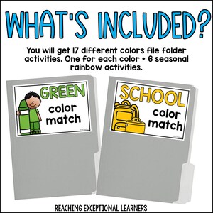 Color File Folder Activities - Etsy