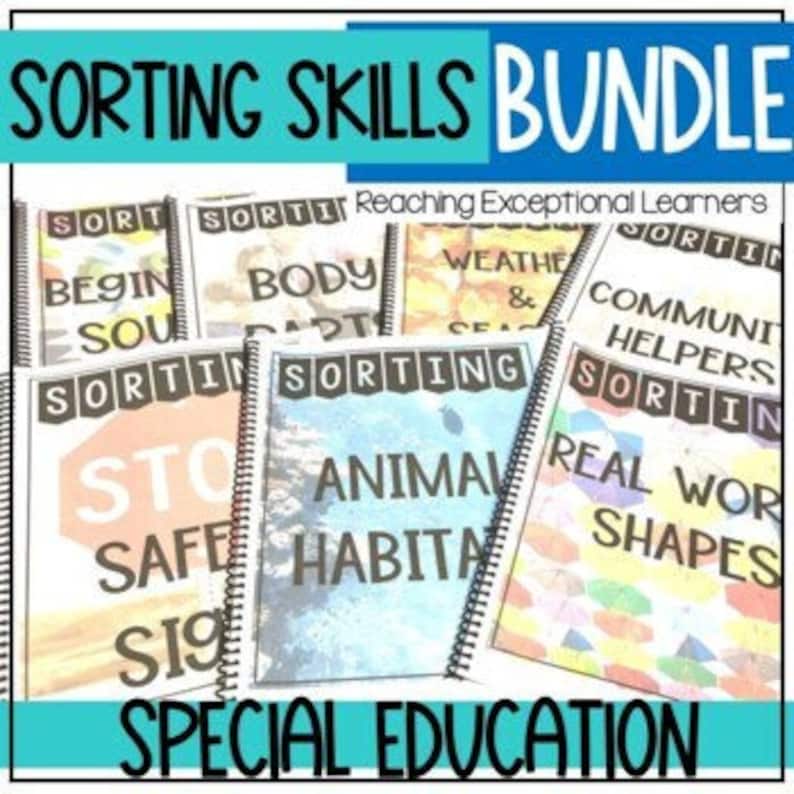 Sorting Help Text Sorting Skills Bundle for Special Education - Etsy
