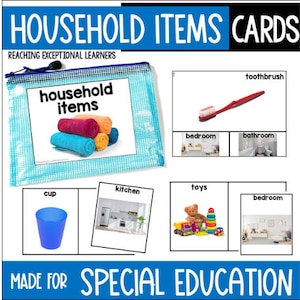 Household Items Task Card Set