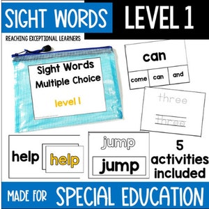 Sight Words Level 1 Task Cards