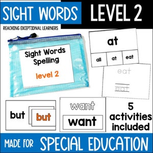 Sight Words Level 2 Task Cards
