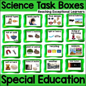 Science Task Boxes Special Education