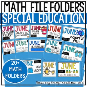 June Math File Folder Bundle