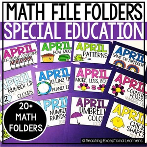 4月の数学ファイルフォルダーバンドル