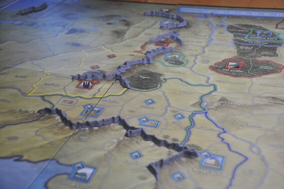 War of the Ring Board Game 3D Mountain Set Etsy New Zealand