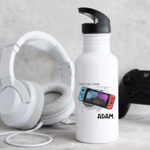 Personalised Gaming Water Bottle, Gaming Gift, Gift For Teenagers, Gamer School Bottle, Gift For Boys, Gaming Legend